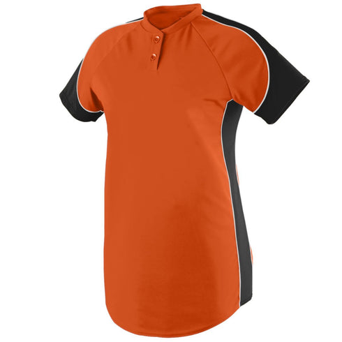 Augusta Sportswear Ladies Blast Jersey (1532-C), Color 'Orange/Black/White'