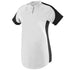 Augusta Sportswear Ladies Blast Jersey (1532-C), Color 'White/Black/Silver Grey'