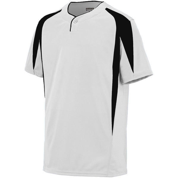 Augusta Sportswear Youth Flyball Jersey (1546-C), Color 'White/Black'
