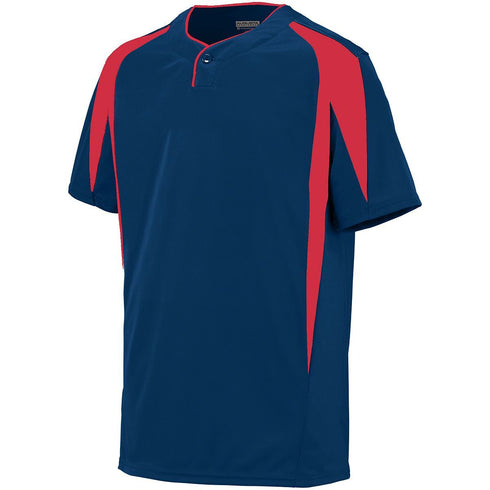 Augusta Sportswear Youth Flyball Jersey (1546-C), Color 'Navy/Red'