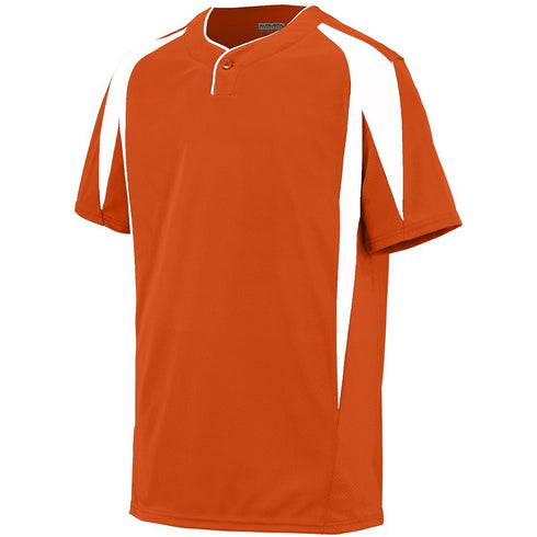 Augusta Sportswear Youth Flyball Jersey (1546-C), Color 'Orange/White'