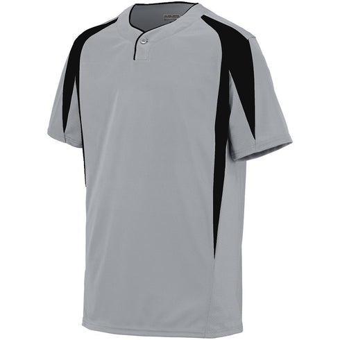 Augusta Sportswear Youth Flyball Jersey (1546-C), Color 'Silver Grey/Black'