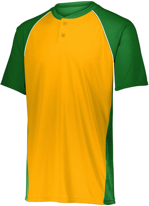 Augusta Sportswear Youth Limit Jersey (1561), Color 'Dark Green/Gold/White'