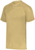 Augusta Sportswear Youth Attain Wicking Two-Button Baseball Jersey (1566), Color 'Vegas Gold'