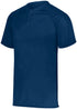 Augusta Sportswear Youth Attain Wicking Two-Button Baseball Jersey (1566), Color 'Navy'