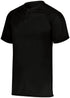 Augusta Sportswear Youth Attain Wicking Two-Button Baseball Jersey (1566), Color 'Black'