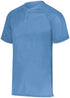 Augusta Sportswear Youth Attain Wicking Two-Button Baseball Jersey (1566), Color 'Columbia Blue'
