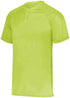 Augusta Sportswear Youth Attain Wicking Two-Button Baseball Jersey (1566), Color 'Lime'