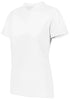 Augusta Sportswear Ladies Attain Wicking Two-Button Softball Jersey (1567), Color 'White'