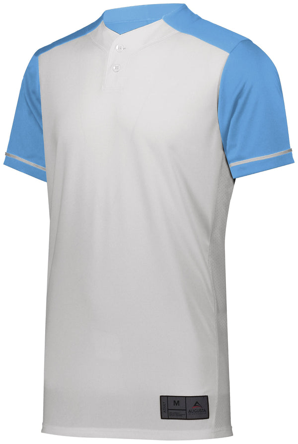 Augusta Sportswear Youth Closer Jersey (1569), Color 'White/Columbia Blue'