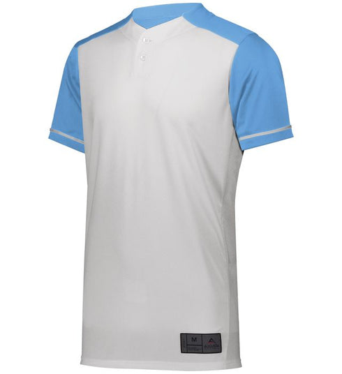 Augusta Sportswear Augusta Closer Baseball Jersey (1568), Color 'White/Columbia Blue'