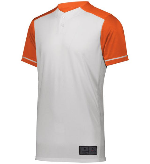 Augusta Sportswear Augusta Closer Baseball Jersey (1568), Color 'White/Orange'
