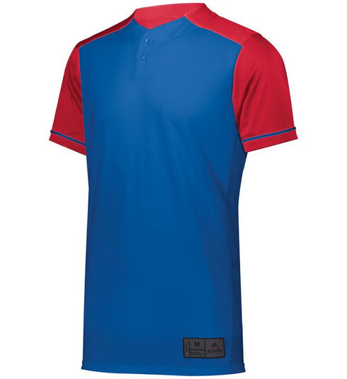 Augusta Sportswear Augusta Closer Baseball Jersey (1568), Color 'Royal/Scarlet'