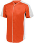 Augusta Sportswear Full-Button Baseball Jersey (1655), Color 'Orange/White'