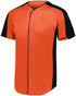 Augusta Sportswear Full-Button Baseball Jersey (1655), Color 'Orange/Black'
