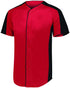 Augusta Sportswear Full-Button Baseball Jersey (1655), Color 'Red/Black'