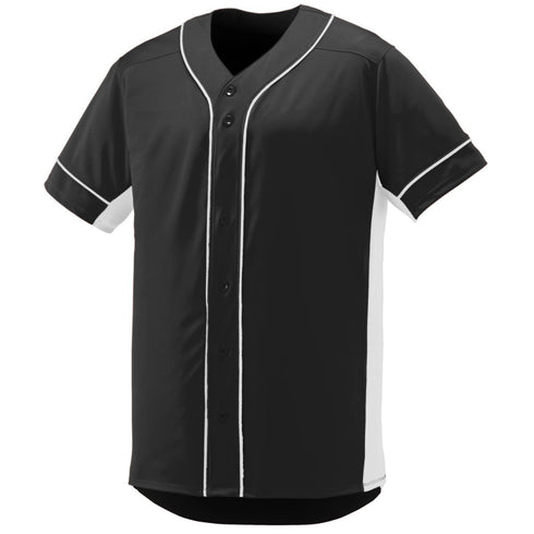 Augusta Sportswear Slugger Jersey (1660), Color 'Black/White'