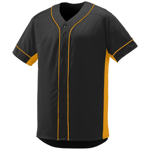 Augusta Sportswear Slugger Jersey (1660), Color 'Black/Gold'