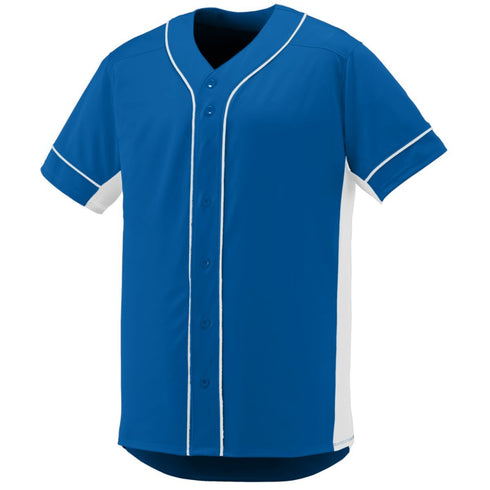 Augusta Sportswear Youth Slugger Jersey (1661), Color 'Royal/White'