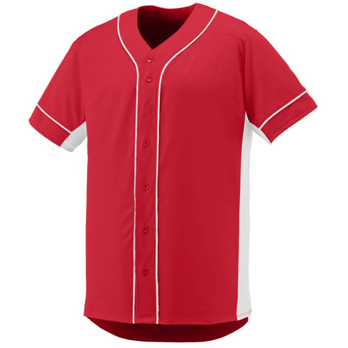 Augusta Sportswear Youth Slugger Jersey (1661), Color 'Red/White'