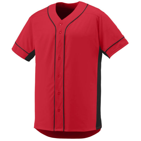 Augusta Sportswear Youth Slugger Jersey (1661), Color 'Red/Black'