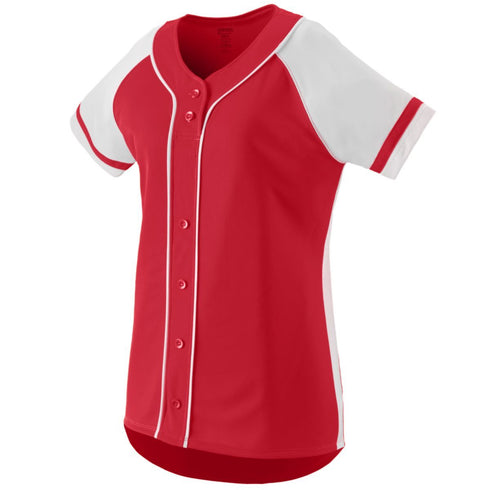 Augusta Sportswear Ladies Winner Jersey (1665), Color 'Red/White'