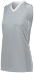 Augusta Sportswear Ladies Rover Jersey (1687), Color 'Silver/White'