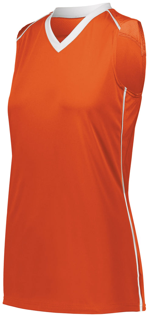 Augusta Sportswear Ladies Rover Jersey (1687), Color 'Orange/White'