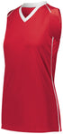 Augusta Sportswear Ladies Rover Jersey (1687), Color 'Scarlet/White'