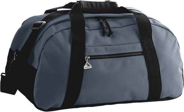 Augusta Sportswear Large Ripstop Duffel Bag (1703), Color 'Graphite/Black'