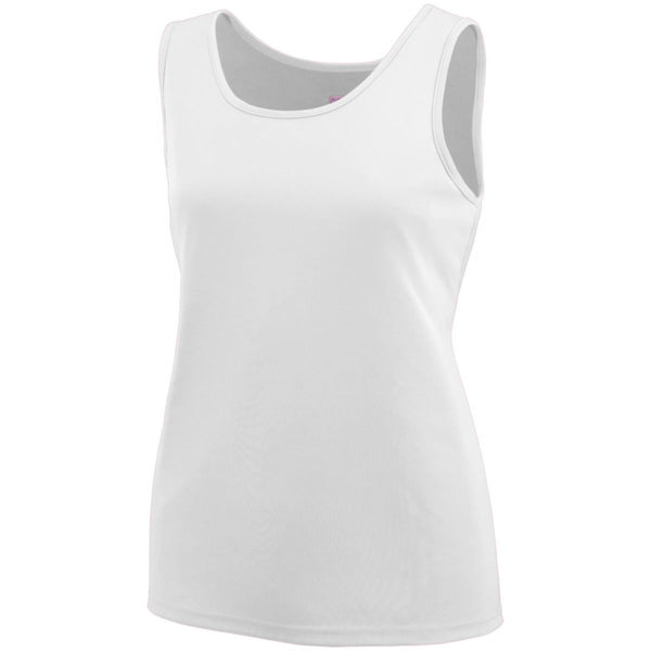 Augusta Sportswear Ladies Training Tank (1705), Color 'White'