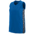 Augusta Sportswear Ladies Fast Break Racerback Jersey (1722-C), Color 'Royal/Graphite/Black Print'