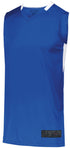 Augusta Sportswear Youth Step-Back Basketball Jersey (1731), Color 'Royal/White'