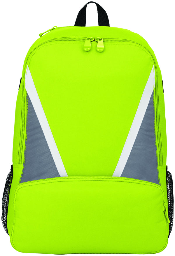 Augusta Sportswear Dugout Backpack (1767-C), Color 'Lime/Graphite/White'