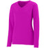 Augusta Sportswear Ladies Long Sleeve Wicking T-Shirt (1788), Color 'Power Pink'