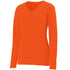Augusta Sportswear Ladies Long Sleeve Wicking T-Shirt (1788), Color 'Power Orange'
