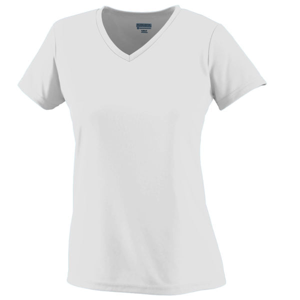 Augusta Sportswear Ladies Wicking T-Shirt (1790), Color 'White'