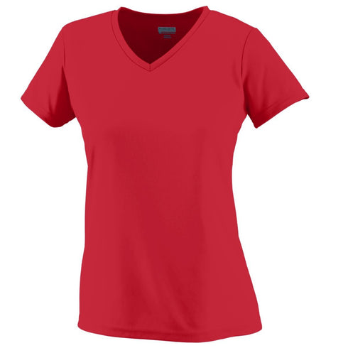 Augusta Sportswear Ladies Wicking T-Shirt (1790), Color 'Red'