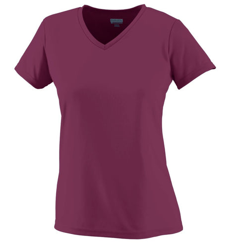 Augusta Sportswear Ladies Wicking T-Shirt (1790), Color 'Maroon'