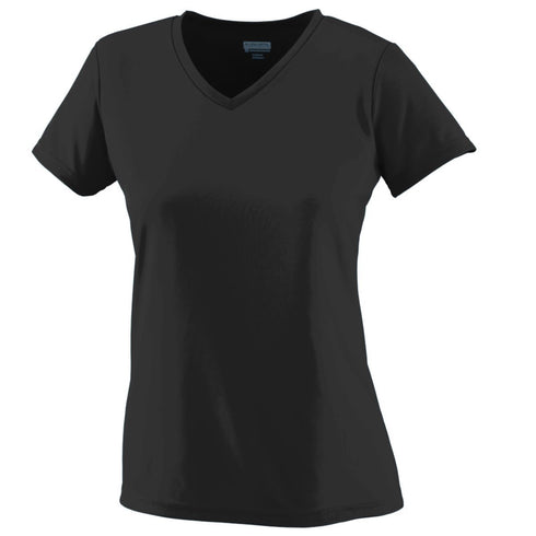 Augusta Sportswear Ladies Wicking T-Shirt (1790), Color 'Black'