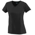 Augusta Sportswear Ladies Wicking T-Shirt (1790), Color 'Black'
