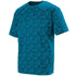 Augusta Sportswear Youth Elevate Wicking T-Shirt (1796-C), Color 'Power Blue/Black Print'