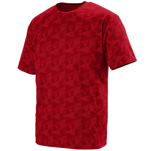 Augusta Sportswear Youth Elevate Wicking T-Shirt (1796-C), Color 'Red/Black Print'