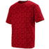 Augusta Sportswear Youth Elevate Wicking T-Shirt (1796-C), Color 'Red/Black Print'
