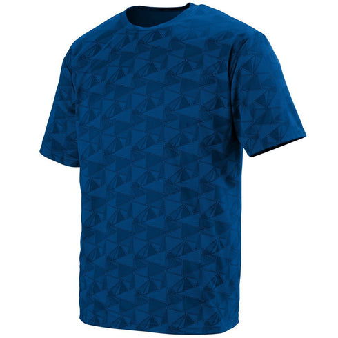 Augusta Sportswear Youth Elevate Wicking T-Shirt (1796-C), Color 'RoyalBlack Print'