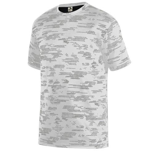 Augusta Sportswear Youth Sleet Wicking Tee (1802-C), Color 'White/Black'