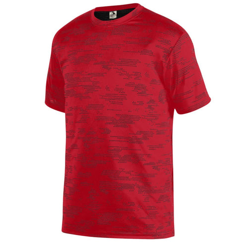 Augusta Sportswear Youth Sleet Wicking Tee (1802-C), Color 'Red/Black'