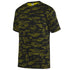 Augusta Sportswear Youth Sleet Wicking Tee (1802-C), Color 'Black/Power Yellow'