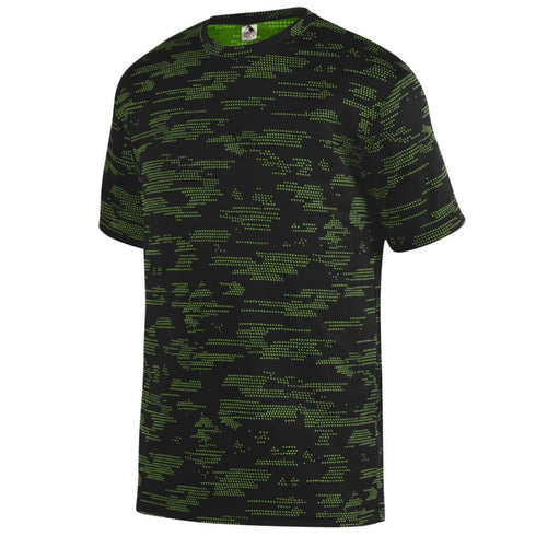 Augusta Sportswear Youth Sleet Wicking Tee (1802-C), Color 'BlackLime'