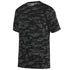 Augusta Sportswear Youth Sleet Wicking Tee (1802-C), Color 'Black/Silver'